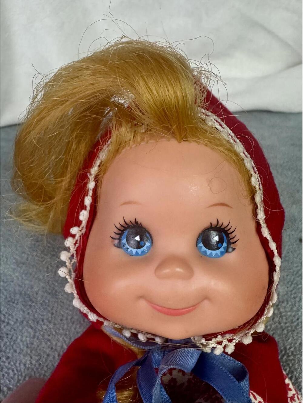 vintage mattel little red riding hood doll 1970s storybook plush doll